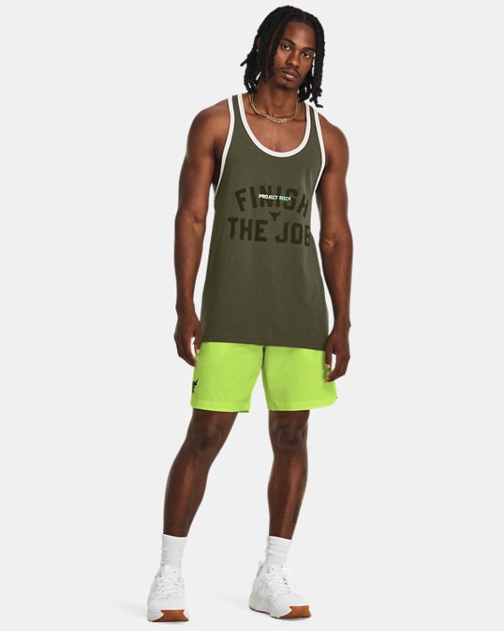 Men's Project Rock Tank in Green image number 2